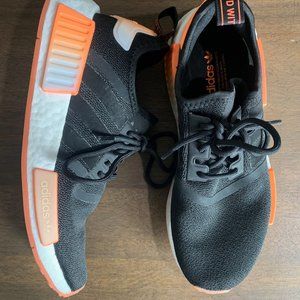 adidas Originals Women's NMD_R1 Shoes | Size: 7 | Black & Orange